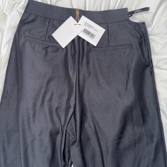 NWT The Frankie Shop Charcoal Wide Leg Pants - Picture 5 of 6